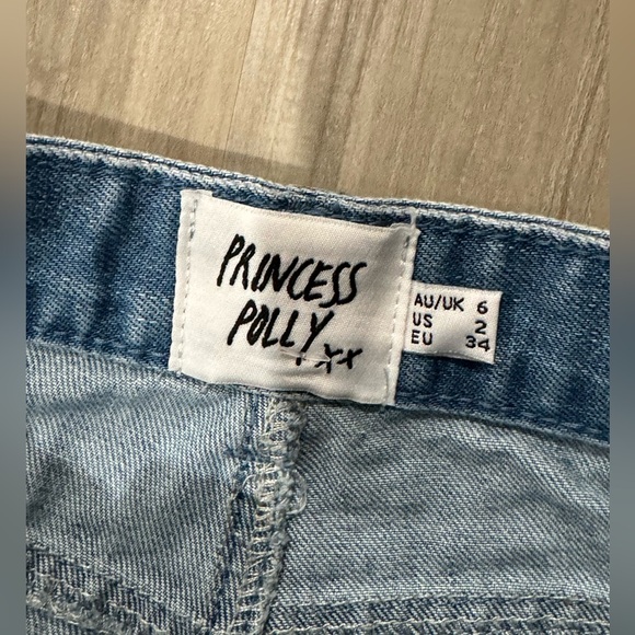 PRINCESS POLY HOODWINK DENIM SHORTS - Picture 5 of 7